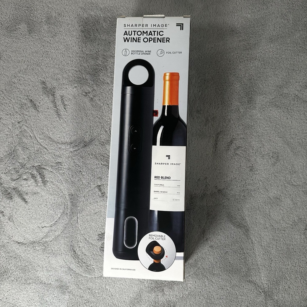 Sharper Image‎ Automatic Universal Wine Bottle Opener Foil Cutter NIB